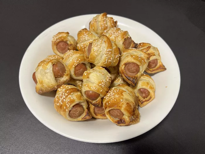 Frànkfurt amb pasta de full